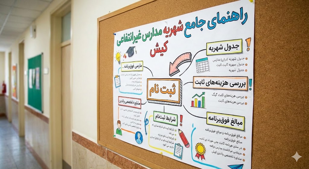 شهریه مدارس غیرانتفاعی کیش ۱۴۰۵ ۱۴۰۶ | جدول شهریه شهریه مدارس غیرانتفاعی کیش ۱۴۰۵ ۱۴۰۶ | جدول شهریه