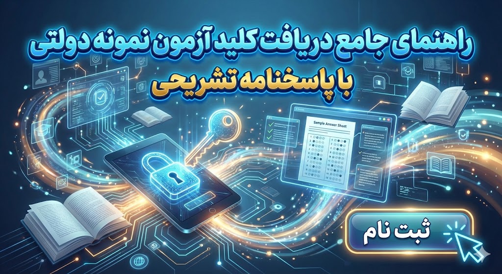 کلید آزمون نمونه دولتی ۱۴۰۵ با پاسخنامه تشریحی کلید آزمون نمونه دولتی ۱۴۰۵ با پاسخنامه تشریحی