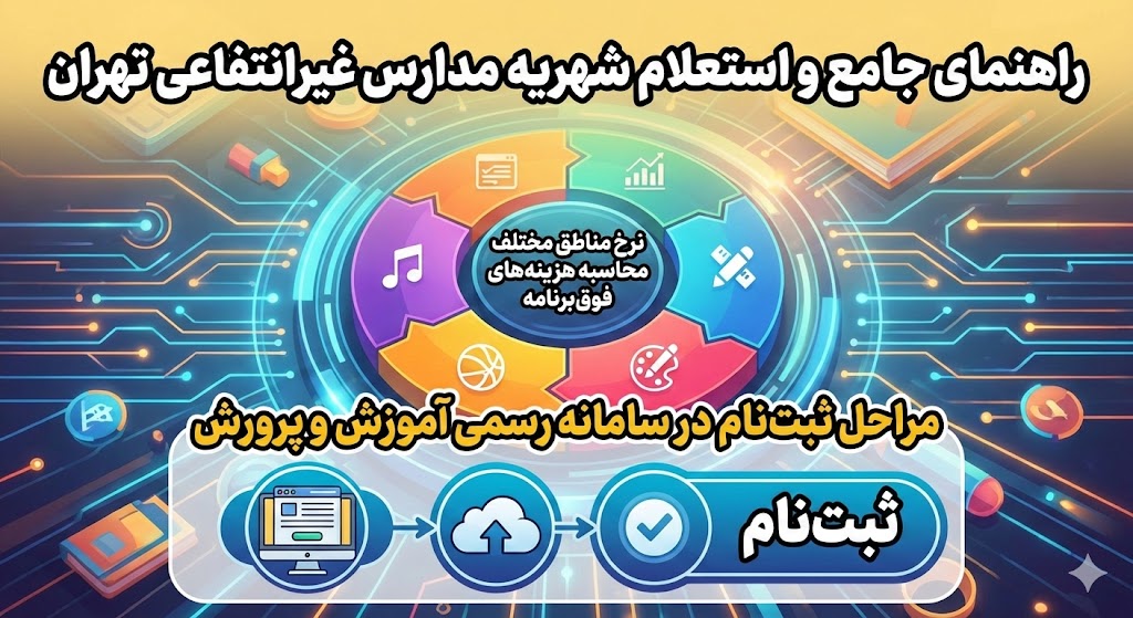 شهریه مدارس غیرانتفاعی تهران ۱۴۰۵ ۱۴۰۶ | نرخ مناطق شهریه مدارس غیرانتفاعی تهران ۱۴۰۵ ۱۴۰۶ | نرخ مناطق