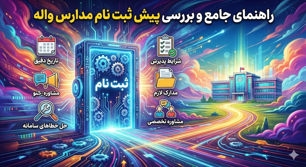 پیش ثبت نام مدارس واله ۱۴۰۵ ۱۴۰۶ | تاریخ دقیق پیش ثبت نام مدارس واله ۱۴۰۵ ۱۴۰۶ | تاریخ دقیق