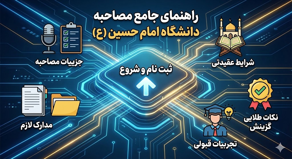 مصاحبه دانشگاه امام حسین ۱۴۰۵ | جزییات مصاحبه مصاحبه دانشگاه امام حسین ۱۴۰۵ | جزییات مصاحبه