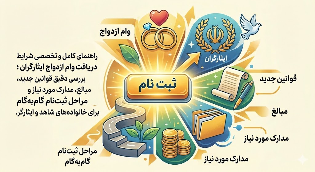 شرایط دریافت وام ازدواج ایثارگران ۱۴۰۵ شرایط دریافت وام ازدواج ایثارگران ۱۴۰۵