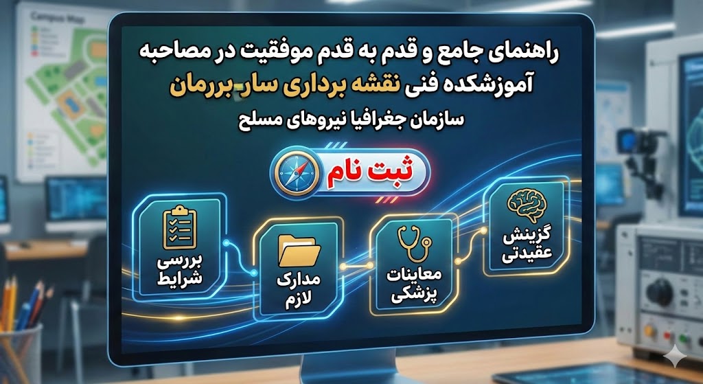 مصاحبه آموزشکده فنی نقشه برداری سازمان جغرافیا نیروهای مسلح مصاحبه آموزشکده فنی نقشه برداری سازمان جغرافیا نیروهای مسلح