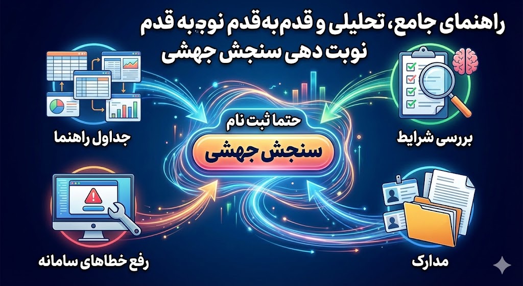نوبت دهی سنجش جهشی ۱۴۰۵ ۱۴۰۶ نوبت دهی سنجش جهشی ۱۴۰۵ ۱۴۰۶