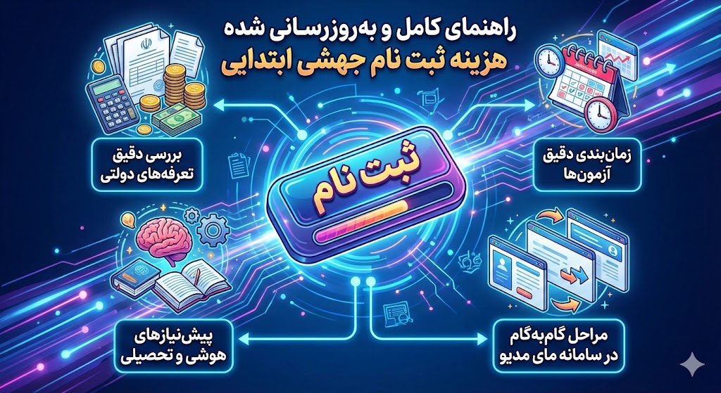 هزینه ثبت نام جهشی ابتدایی ۱۴۰۵ ۱۴۰۶