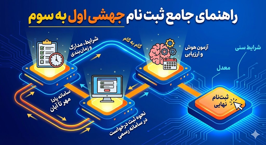 ثبت نام جهشی اول به سوم ۱۴۰۵ ۱۴۰۶ ثبت نام جهشی اول به سوم ۱۴۰۵ ۱۴۰۶