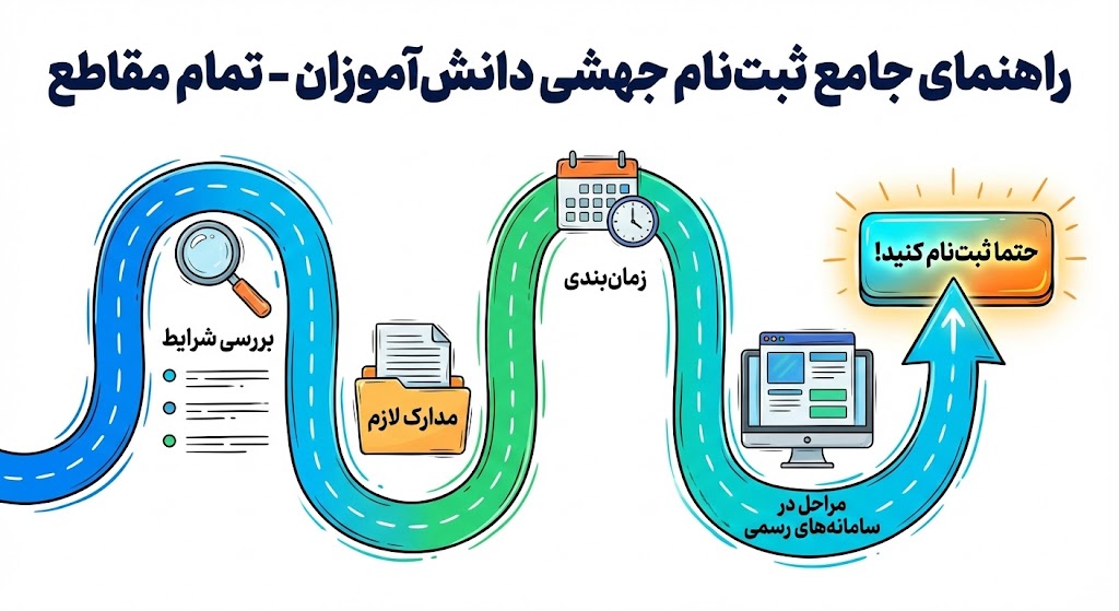 ثبت نام جهشی دانش آموزان ۱۴۰۵ ۱۴۰۶ | تمام مقاطع