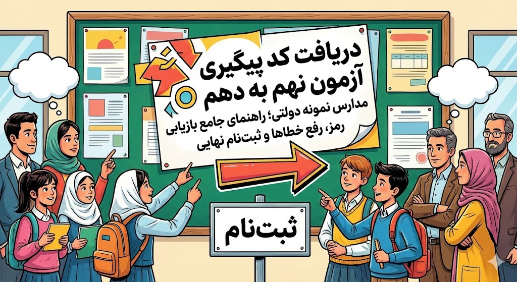 دریافت کد پیگیری آزمون نهم به دهم مدارس نمونه دولتی دریافت کد پیگیری آزمون نهم به دهم مدارس نمونه دولتی
