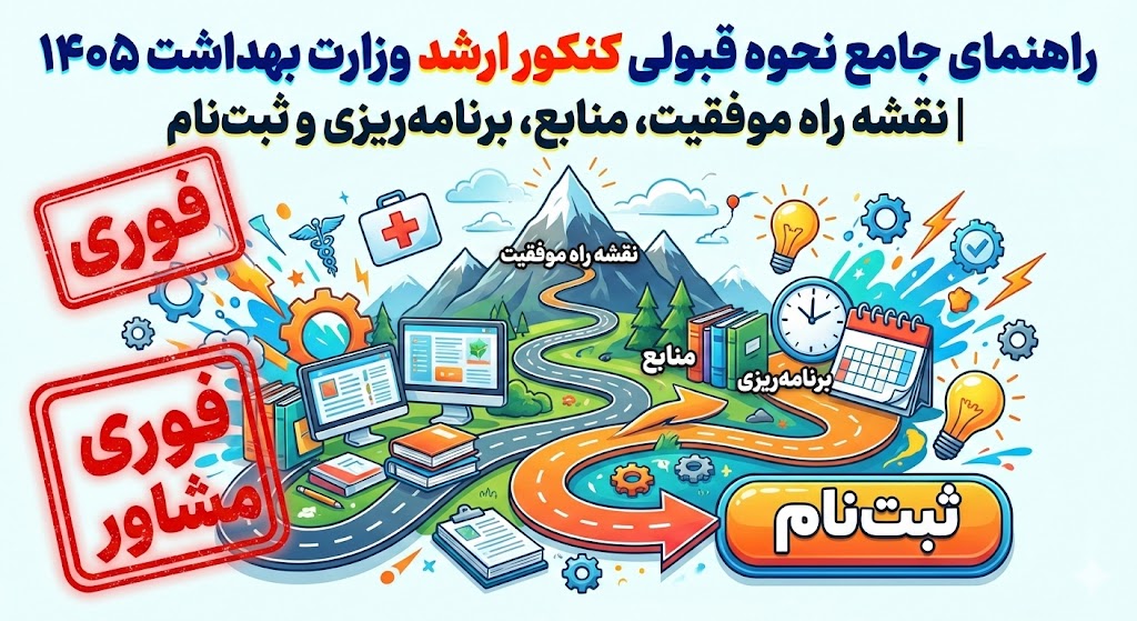 نحوه قبولی کنکور ارشد وزارت بهداشت ۱۴۰۵ | نقشه راه نحوه قبولی کنکور ارشد وزارت بهداشت ۱۴۰۵ | نقشه راه