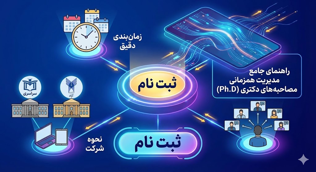 تاریخ مصاحبه دکتری ۱۴۰۵ | تمام دانشگاه ها تاریخ مصاحبه دکتری ۱۴۰۵ | تمام دانشگاه ها