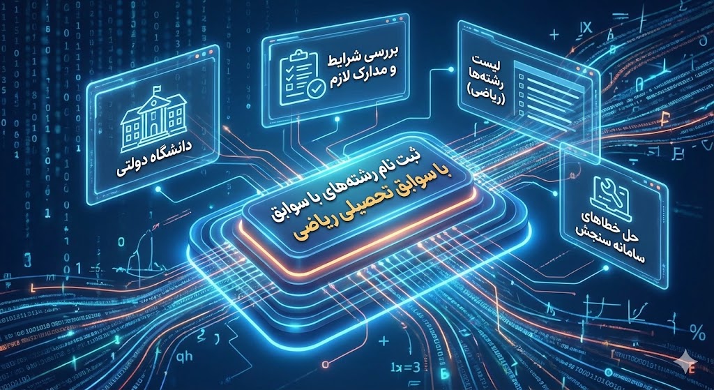 رشته های با سوابق تحصیلی ریاضی دانشگاه دولتی ۱۴۰۵ رشته های با سوابق تحصیلی ریاضی دانشگاه دولتی ۱۴۰۵