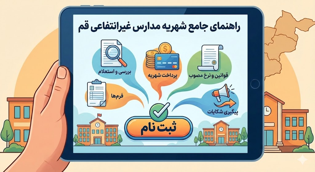 شهریه مدارس غیرانتفاعی قم ۱۴۰۵ ۱۴۰۶ | نرخ مصوب شهریه مدارس غیرانتفاعی قم ۱۴۰۵ ۱۴۰۶ | نرخ مصوب