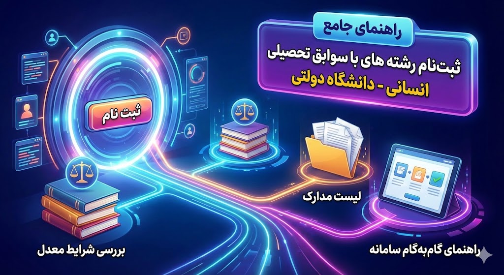 رشته های با سوابق تحصیلی انسانی دانشگاه دولتی ۱۴۰۵
