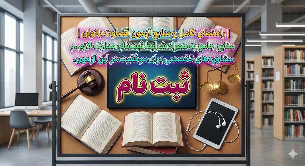 منابع آزمون قضاوت بانوان ۱۴۰۵ | منابع جامع منابع آزمون قضاوت بانوان ۱۴۰۵ | منابع جامع
