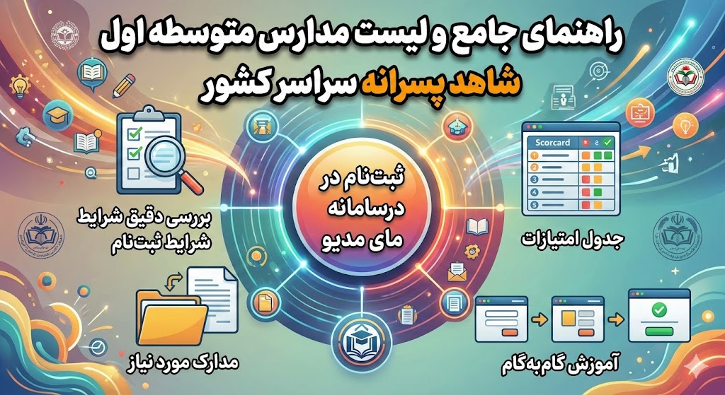 لیست مدارس متوسطه اول شاهد پسرانه لیست مدارس متوسطه اول شاهد پسرانه