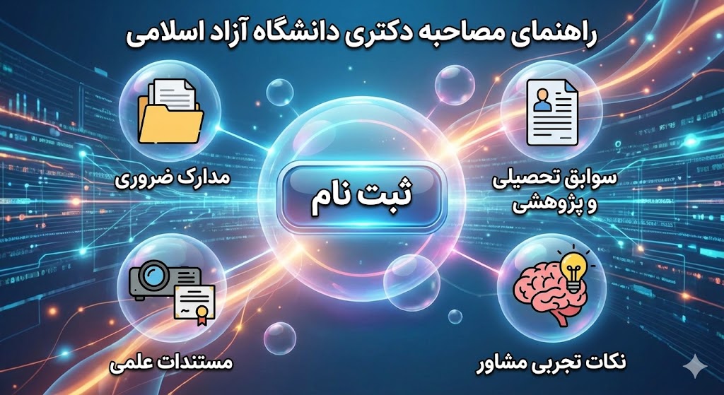 مدرک لازم برای مصاحبه دکتری دانشگاه آزاد ۱۴۰۵ مدرک لازم برای مصاحبه دکتری دانشگاه آزاد ۱۴۰۵