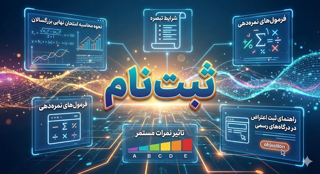 نحوه محاسبه امتحان نهایی بزرگسالان ۱۴۰۵ نحوه محاسبه امتحان نهایی بزرگسالان ۱۴۰۵
