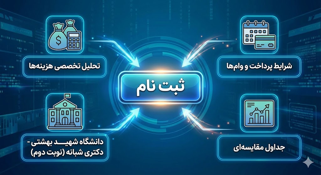 شهریه دکتری شبانه دانشگاه شهید بهشتی ۱۴۰۵ | نوبت دوم شهریه دکتری شبانه دانشگاه شهید بهشتی ۱۴۰۵ | نوبت دوم