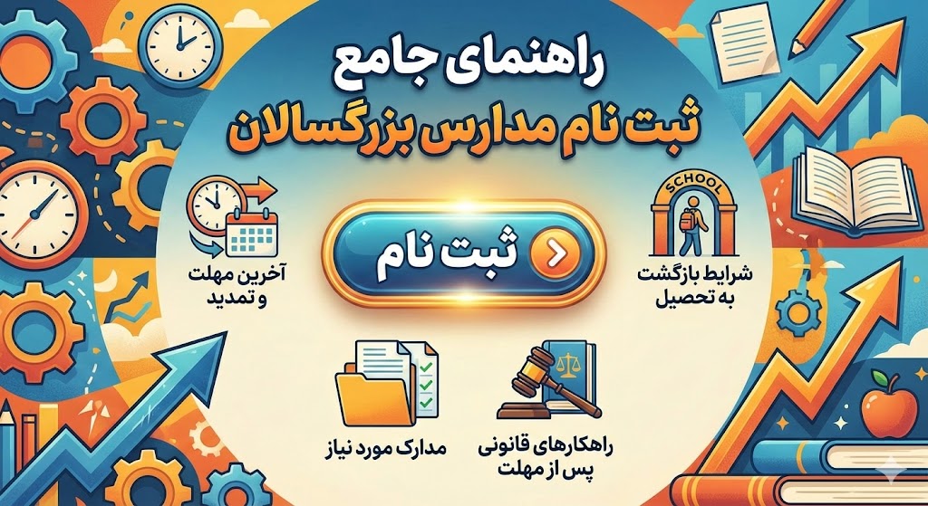 امتحانات مدارس بزرگسالان ۱۴۰۵ | برنامه امتحانی امتحانات مدارس بزرگسالان ۱۴۰۵ | برنامه امتحانی