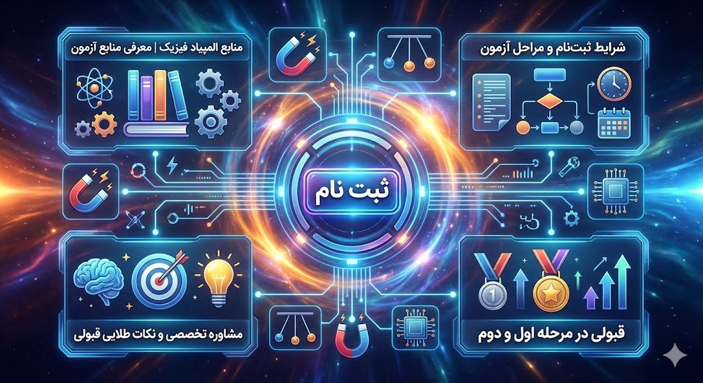 منابع المپیاد فیزیک ۱۴۰۵ ۱۴۰۶ | معرفی منابع آزمون منابع المپیاد فیزیک ۱۴۰۵ ۱۴۰۶ | معرفی منابع آزمون