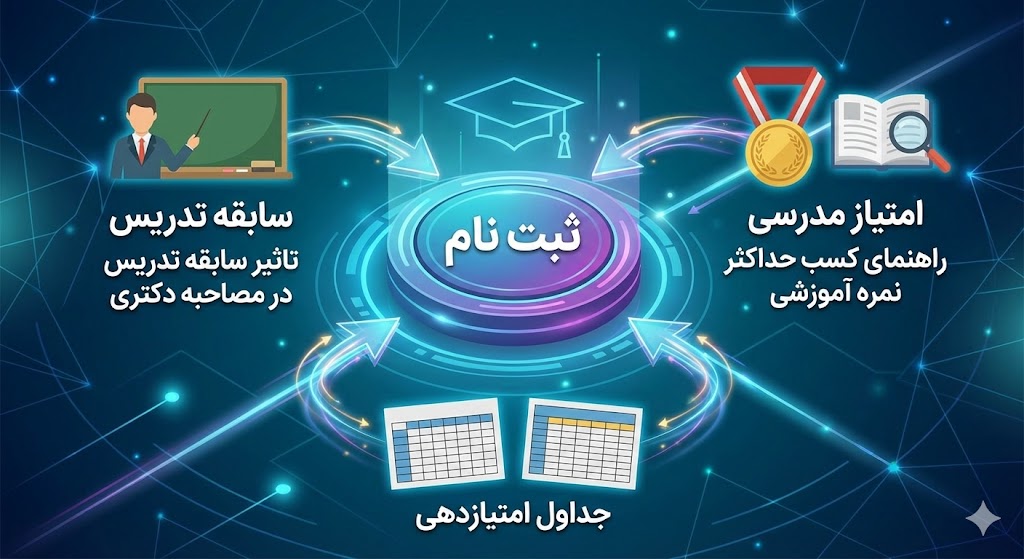 تاثیر سابقه تدریس در مصاحبه دکتری ۱۴۰۵ | امتیاز مدرسی تاثیر سابقه تدریس در مصاحبه دکتری ۱۴۰۵ | امتیاز مدرسی
