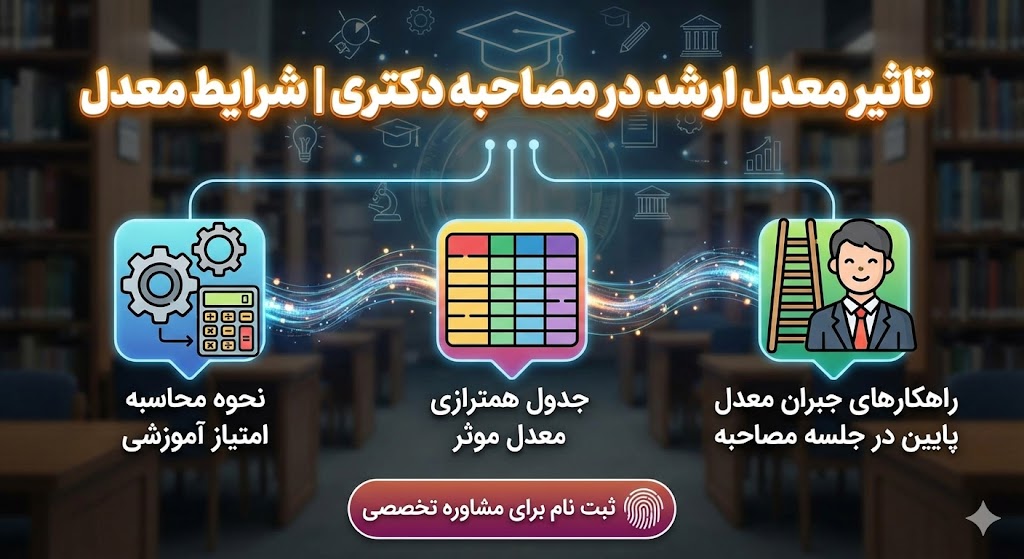 تاثیر معدل ارشد در مصاحبه دکتری ۱۴۰۵ | شرایط معدل تاثیر معدل ارشد در مصاحبه دکتری ۱۴۰۵ | شرایط معدل