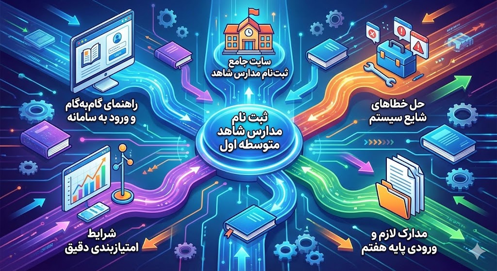 سایت ثبت نام مدارس شاهد متوسطه اول ۱۴۰۵ سایت ثبت نام مدارس شاهد متوسطه اول ۱۴۰۵