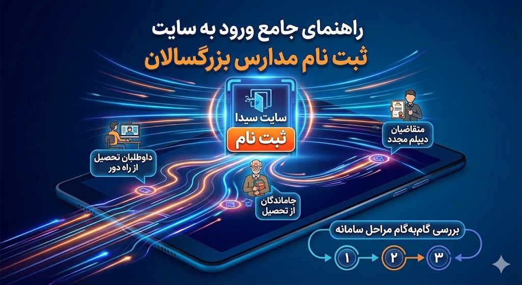 سایت ثبت نام مدارس بزرگسالان ۱۴۰۵ | سایت سیدا سایت ثبت نام مدارس بزرگسالان ۱۴۰۵ | سایت سیدا