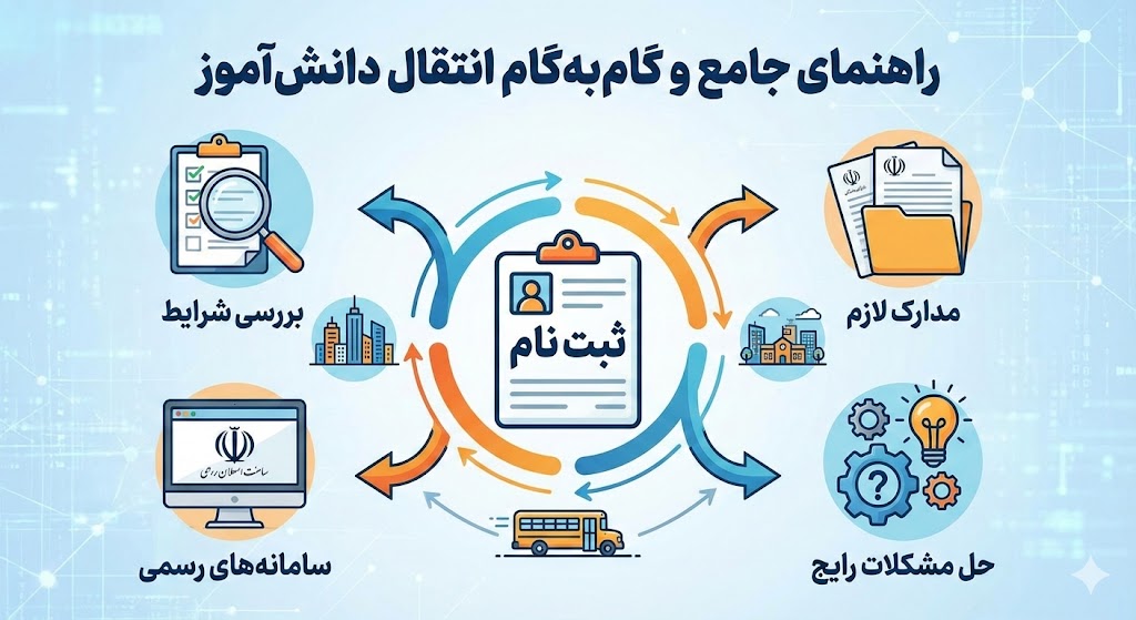 انتقال دانش آموز از یک شهر به شهر دیگر ۱۴۰۵ ۱۴۰۶ انتقال دانش آموز از یک شهر به شهر دیگر ۱۴۰۵ ۱۴۰۶