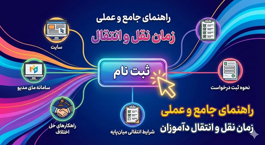 زمان نقل و انتقال دانش آموزان ۱۴۰۵ ۱۴۰۶ | از طریق سایت زمان نقل و انتقال دانش آموزان ۱۴۰۵ ۱۴۰۶ | از طریق سایت