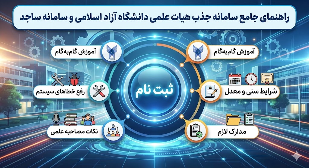 سامانه جذب هیات علمی دانشگاه آزاد اسلامی | سامانه ساجد سامانه جذب هیات علمی دانشگاه آزاد اسلامی | سامانه ساجد