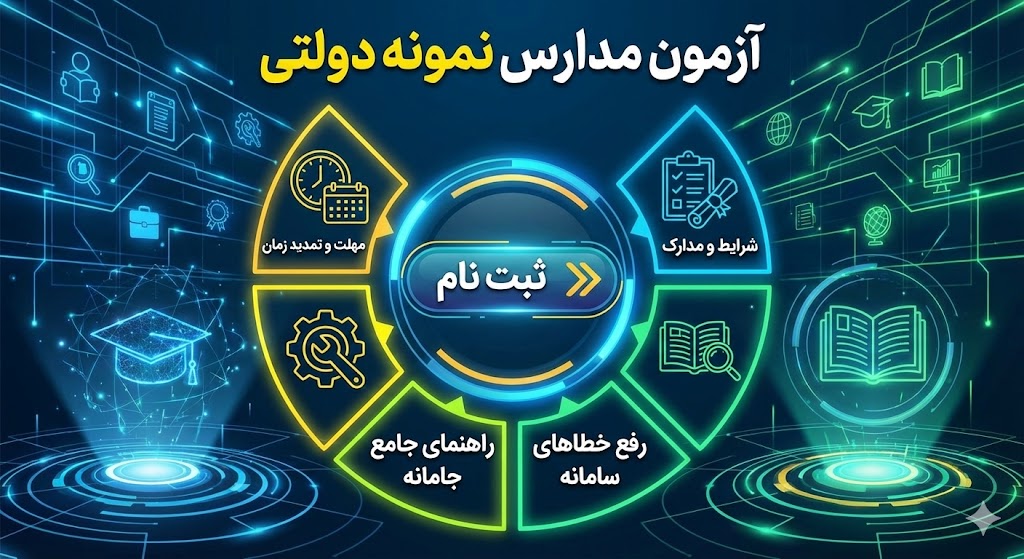 مهلت ثبت نام آزمون مدارس نمونه دولتی ۱۴۰۵ مهلت ثبت نام آزمون مدارس نمونه دولتی ۱۴۰۵